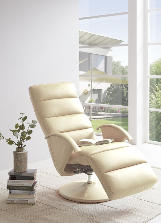 TV-Sessel / Relax-Sessel - Relax-Sessel mit stabilem Metallrahmen, in Farbe CREME Ansicht 1