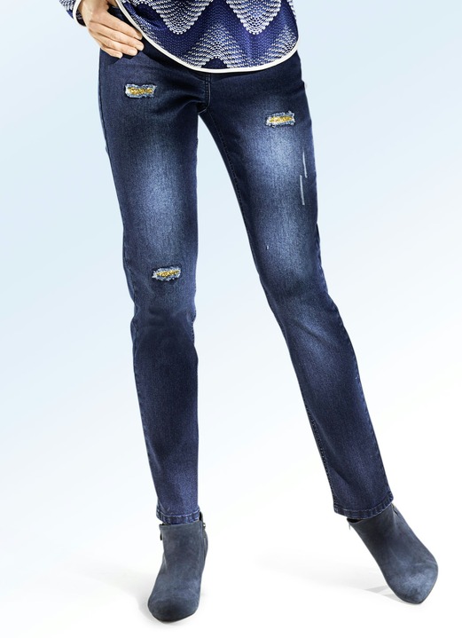 Hosen - Edel-Jeans, in Größe 017 bis 052, in Farbe DUNKELBLAU Ansicht 1