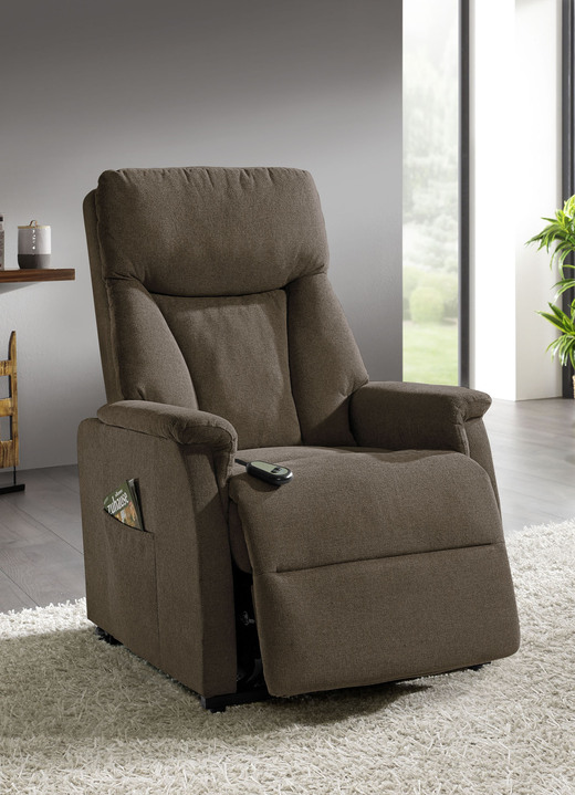 TV-Sessel / Relax-Sessel - TV-Sessel mit Motor und Aufstehhilfe, in Farbe HASELNUSS Ansicht 1