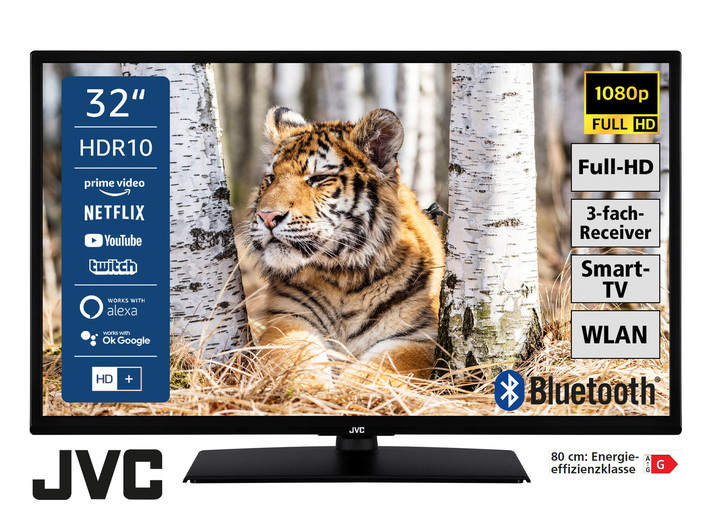Fernseher - JVC LT-32VF5157 LED-Fernseher mit Full-HD-Auflösung, in Farbe SCHWARZ Ansicht 1