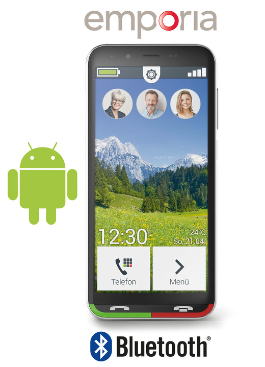 Mobil-Telefone - Emporia Smartphone SuperEasy, in Farbe SCHWARZ Ansicht 1