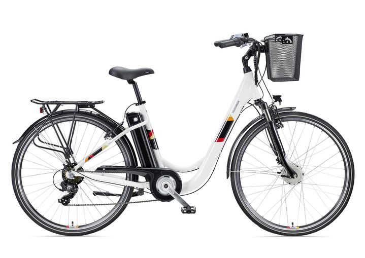 Akku-Zweiräder - Das perfekte City-E-Bike, in Farbe WEISS Ansicht 1