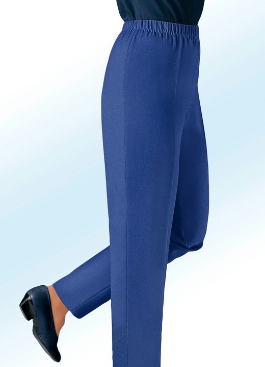 Hosen in Schlupfform - Hose in hochwertiger Qualität  in 9 Farben, in Größe 019 bis 245, in Farbe INDIGOBLAU Ansicht 1