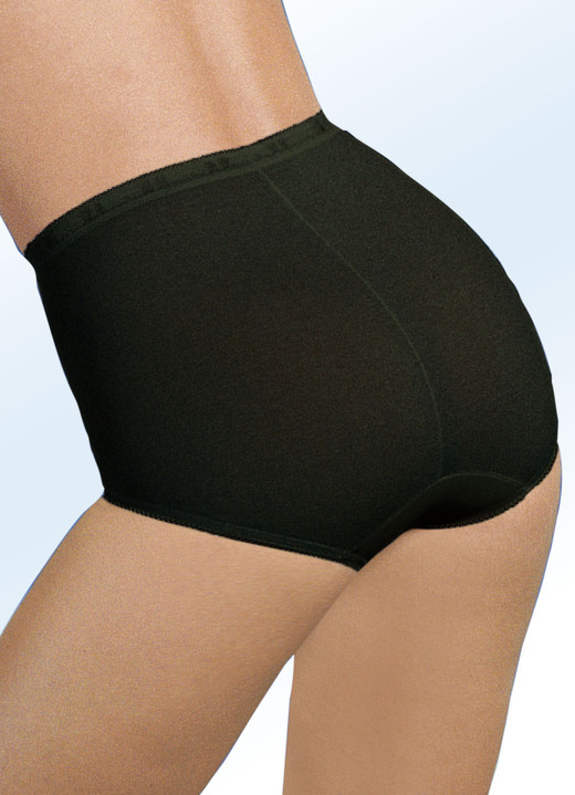 Slips - Sloggi Zweierpack Maxi-Slips, in Größe 038 bis 054, in Farbe SCHWARZ Ansicht 1