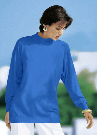 Pullover in Feinstrick mit Schurwolle