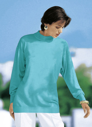 Pullover in Feinstrick mit Schurwolle