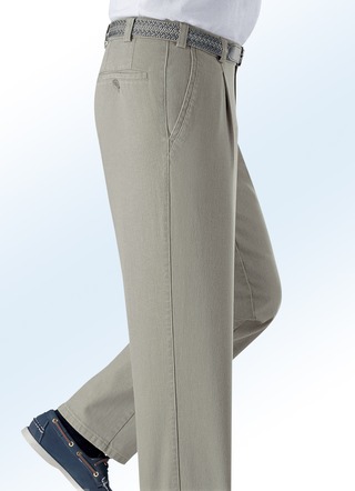 Unterbauch-Jeans mit Bundfalten in 6 Farben