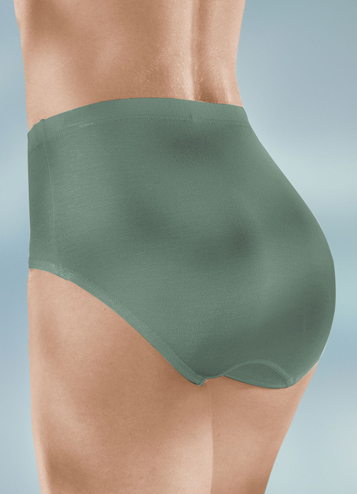 Slips - Viererpack Slips mit Gummizug, in Größe 038 bis 054, in Farbe 2X SALBEI, 2X MARINE Ansicht 1
