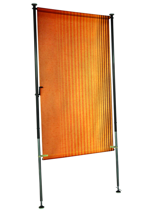 Sicht- & Sonnenschutz - Balkon-Seitensichtschutz, in Größe 120 (Breite 120 cm) bis 150 (Breite 150 cm), in Farbe BRAUN-ORANGE Ansicht 1