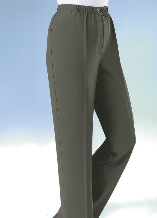 Hosen - Hose mit eingearbeiteter Tresortasche in 9 Farben, in Größe 019 bis 054, in Farbe OLIV Ansicht 1