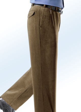Cordhose von „Klaus Modelle“ mit Zieranhänger in 4 Farben