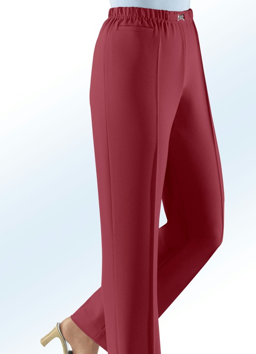 Hosen in Schlupfform - Hose in Schlupfform in 8 Farben, in Größe 019 bis 054, in Farbe ZIEGELROT Ansicht 1