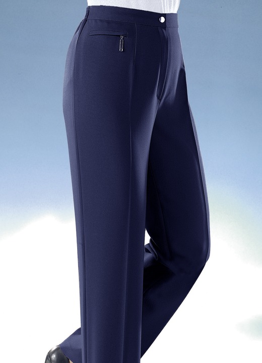 Hosen mit Knopf- und Reißverschluss - Komforthose mit 4 cm weiterem Bundumfang i, in Größe 019 bis 054, in Farbe MARINE Ansicht 1