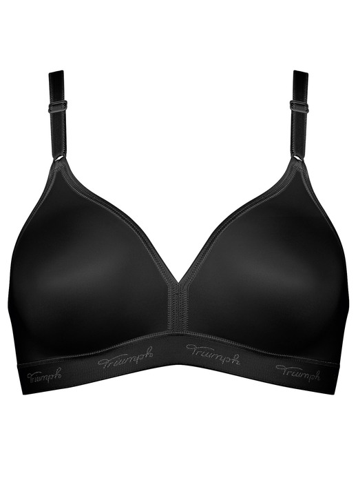 BH ohne Formbügel - Triumph-Micro Fun-BH, in Größe 075 bis 090, in Cup D, in Farbe SCHWARZ Ansicht 1