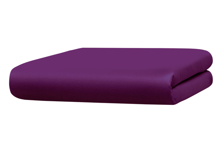 Spannbetttücher - Hochwertiges und flauschiges Spannbetttuch in 2 Qualitäten, in Größe 133 (1x 90–100/200 cm) bis 938 (1x 180–200/200 cm), in Farbe BURGUND Ansicht 1