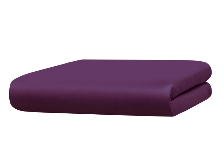 Spannbetttücher - Spannbetttücher aus hochwertiger Microfaser-Qualität, in Größe 133 (2 Spannbetttücher, 100/200 cm) bis 138 (1 Spannbetttuch, 180/200 cm), in Farbe LILA Ansicht 1