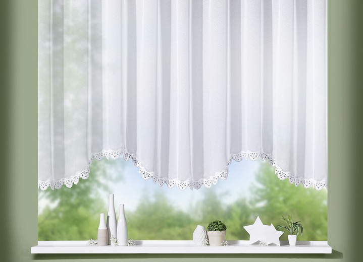 Blumenfenster Store Aus Echter Plauener Spitze Gardinen Bader