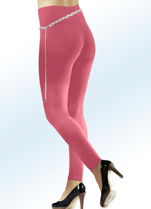 Leggings - Tragangenehme Leggings in 17 Farben Leggings - Tragangenehme Leggings in 17 Farben, in Größe 034 bis 054, in Farbe KORALLE