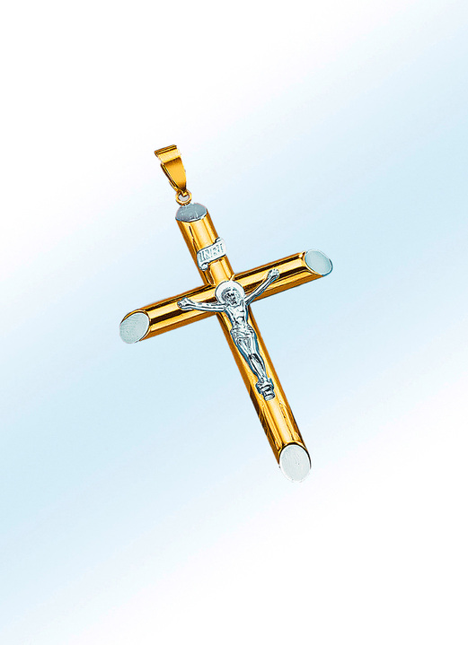 Kreuz Anhanger Mit Korpus Herren Goldschmuck Bader