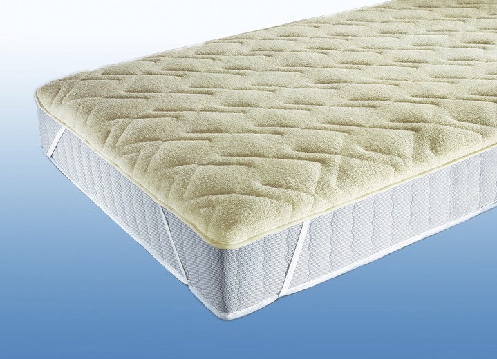 - Schurwoll-Unterbett, in Größe 133 (100/200 cm) bis 134 (150/200 cm), in Farbe BEIGE