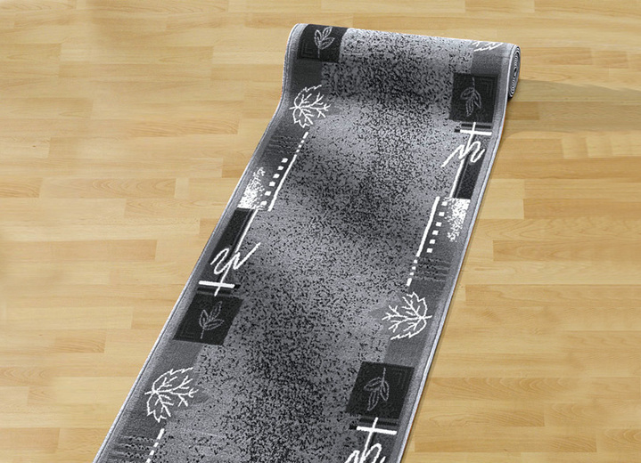 Läufer & Stufenmatten - Gekettelte Läufer nach Maß, in Größe 101 (Läufer, 60 cm breit) bis 106 (Läufer, 100 cm breit), in Farbe SILBER Ansicht 1