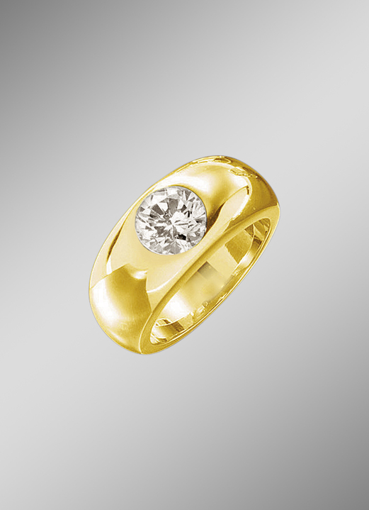 Ringe - Schwerer Herrenring aus massivem Gold, in Größe 180 bis 240, in Farbe