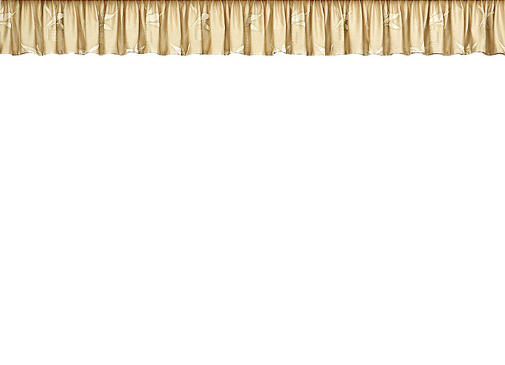 Klassisch - Herrlicher Querbehang mit Smokband, in Größe 674 (H30xB300 cm) bis 691 (H30xB900 cm), in Farbe SAND Ansicht 1