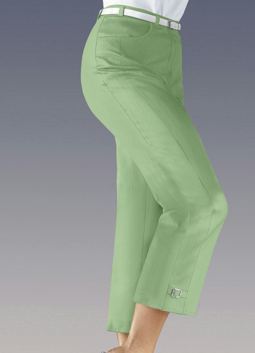 Hosen - Hose in 7/8 Länge, in Größe 018 bis 058, in Farbe PISTAZIE Ansicht 1