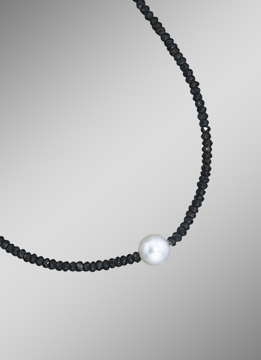 Halsketten - Moderne Halskette mt Akoya-Zuchtperle, in Farbe  Ansicht 1