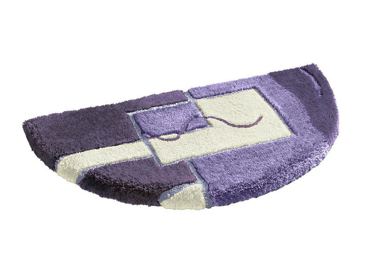 - Badgarnitur in verschiedenen Ausführungen und Farben, in Größe 100 (Vorleger halbrund, 50/ 80 cm) bis 111 (3-teiliges Sparset/ Hänge-WC-Garnitur), in Farbe LILA