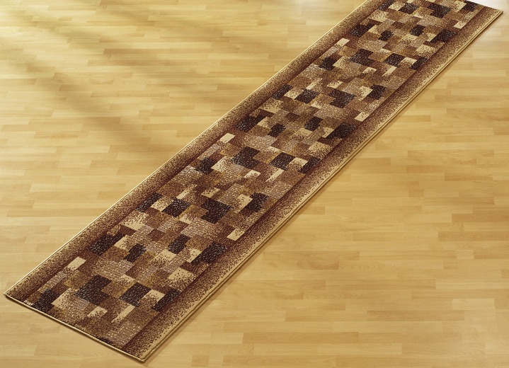 Läufer & Stufenmatten - Velours-Läufer nach Maß, in Größe 101 (60 cm breit) bis 106 (100 cm breit), in Farbe BEIGE Ansicht 1