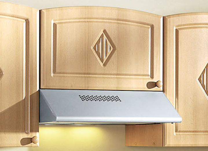 Küchenmöbel - Küchenprogramm mit profilierter Front, in Farbe BUCHE, in Ausführung Hängeschrank für Dunstabzugshaube Ansicht 1