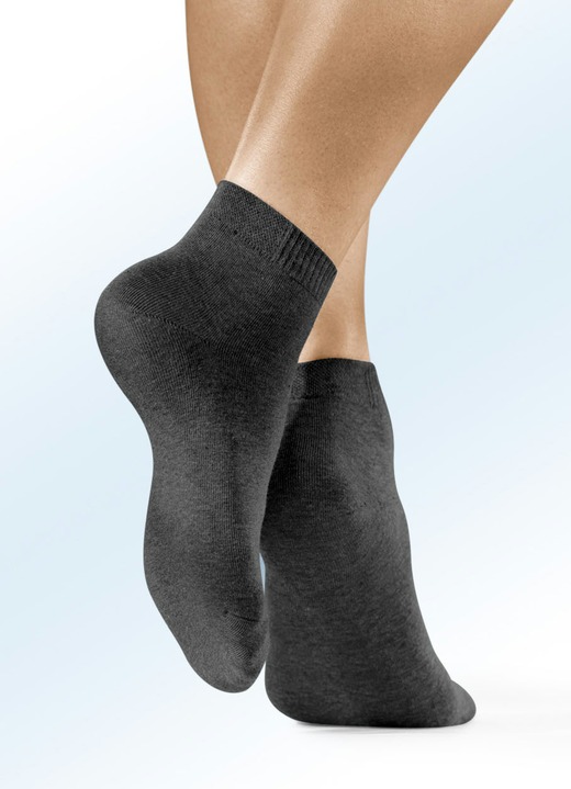 Strümpfe & Strumpfhosen - Sechserpack Socken in verschiedenen Farbstellungen, in Größe 1 (Schuhgr.35-38) bis 3 (Schuhgr.43-46), in Farbe 6X SCHWARZ Ansicht 1