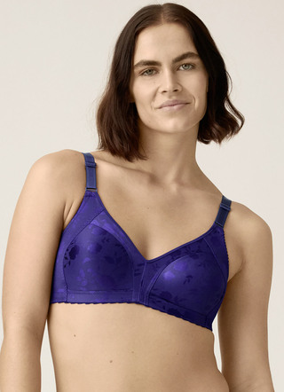 Naturana Minimizer-BH mit dezent glänzendem Floraldruck