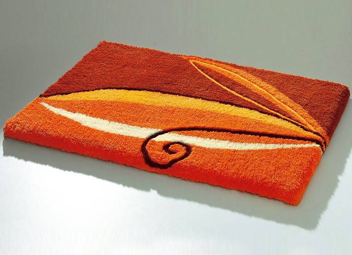 Badgarnituren - Weiche Badgarnitur mit rutschhemmender Rückseite, in Größe 100 (Vorleger, halbrund 50x 80 cm) bis 110 (Hänge WC Garnitur, 2-teilig), in Farbe TERRA Ansicht 1