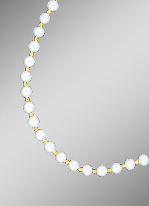 Halsketten - Süßwasser-Zuchtperlkette, in Farbe  Ansicht 1