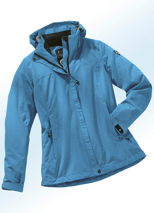 - Hübsches Shirt mit Schluppe in 4 Farben, in Farbe AZURBLAU Ansicht 1