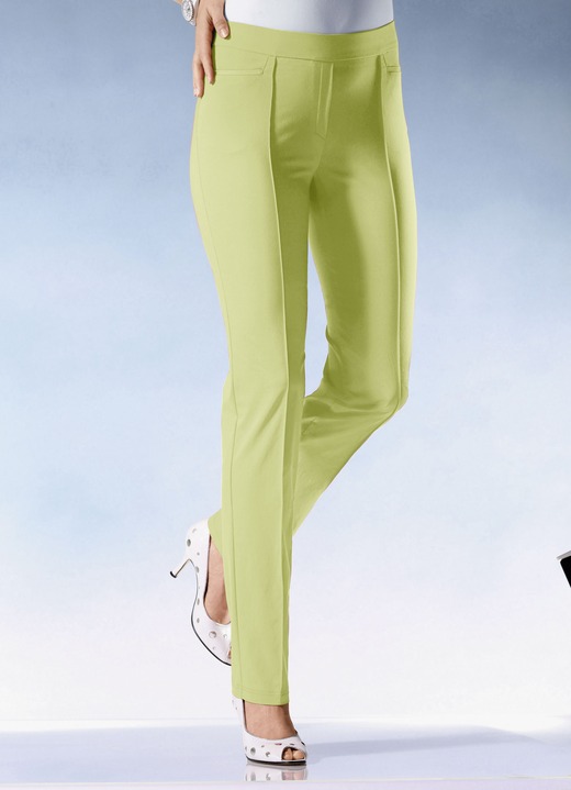 Hosen - Hose mit schmaler Fußweite in 15 Farben, in Größe 018 bis 096, in Farbe LIMONE Ansicht 1