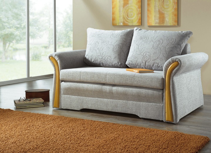 Klassische Möbel - Verwandlungs-Sofa in verschiedenen Farben, in Farbe HELLGRAU Ansicht 1