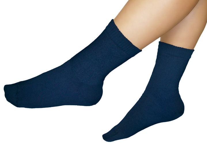 Gesunder Fuß - Diabetiker-Socken, 3-er Pack, in Größe Gr. 1 (35-37) bis Gr. 4 (44-46), in Farbe SCHWARZ Ansicht 1