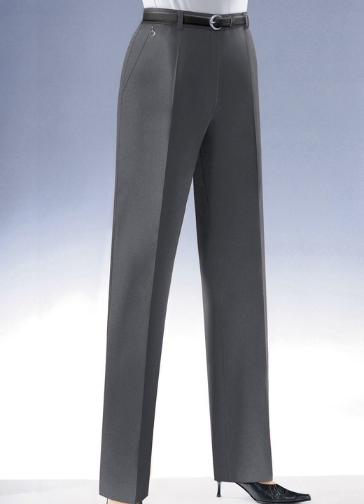 Hosen mit Knopf- und Reißverschluss - Klassische Hose  , in Größe 018 bis 245, in Farbe DUNKELGRAU Ansicht 1
