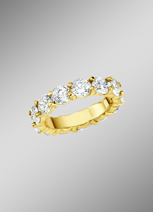 Ringe - Memoire-Ring mit Brillanten mit ca. 16 Brillanten, in Größe 160 bis 220, in Farbe