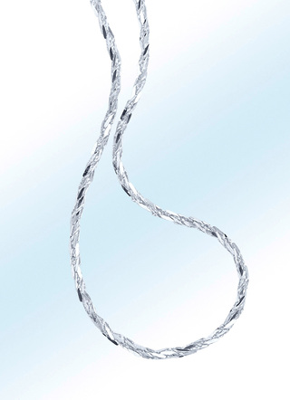 Diamantierte Zopfkette