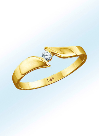 Solitärring mit Brillant
