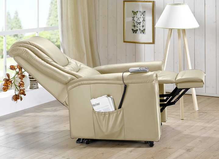 Stilmöbel - TV-Sessel mit elektrischer Aufstehhilfe, in Farbe ELFENBEIN Ansicht 1