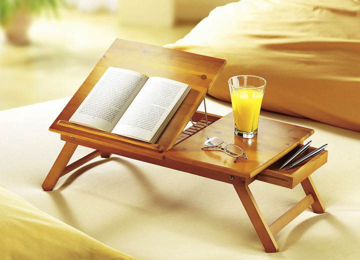 - Bett-Serviertablett aus Zedernholz, in Farbe BRAUN