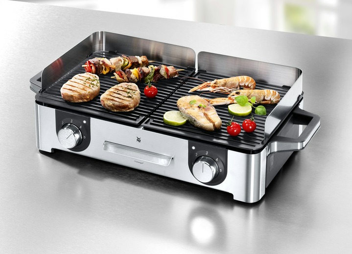 Kochen & Grillen - WMF LONO Elektro-Tischgrill aus Cromargan®-Edelstahl, in Farbe EDELSTAHL Ansicht 1