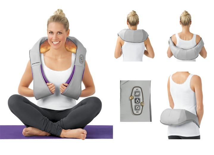 - Vitalmaxx Shiatsu-Nacken-Massagegerät, in Farbe GRAU/LILA Ansicht 1