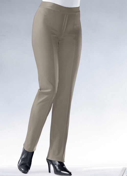 Hosen - Soft-Stretch-Hose, in Größe 018 bis 096, in Farbe TAUPE Ansicht 1