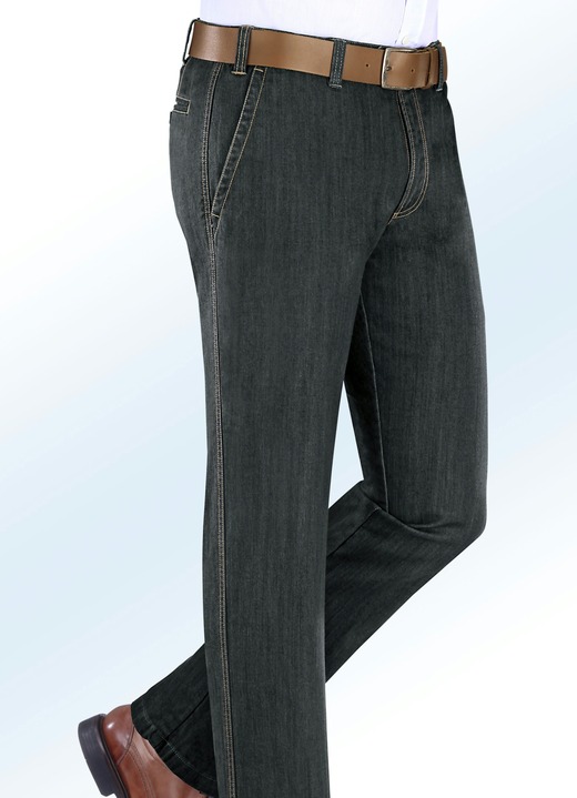 Jeans - Thermojeans mit Dehnbund in 5 Farben, in Größe 024 bis 064, in Farbe ANTHRAZIT Ansicht 1